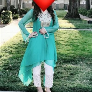 RENKLI brand in Ferozi color medium size shirt,